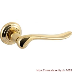 Mandelli1953 691 Rondo deurkruk op rozet 51x12 mm messing ongelakt - A21014503 - afbeelding 1