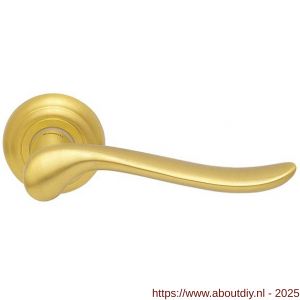 Mandelli1953 691 Rondo deurkruk op rozet 51x12 mm mat messing - A21013658 - afbeelding 1