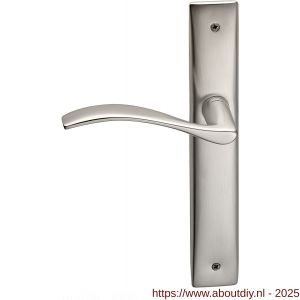 Mandelli1953 710L PC55 Zen deurkruk gatdeel linkswijzend op langschild 240x40 mm PC55 mat nikkel - A21016450 - afbeelding 1
