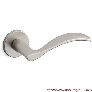 Mandelli1953 711R Zen deurkruk gatdeel op rozet 51x6 mm rechtswijzend mat nikkel - A21009929 - afbeelding 1