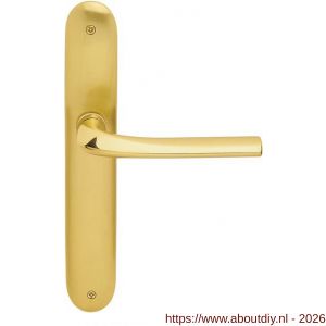 Mandelli1953 720 PC85 Filo deurkruk op langschild 238x40 mm PC85 mat messing-messing gepolijst - A21014879 - afbeelding 1