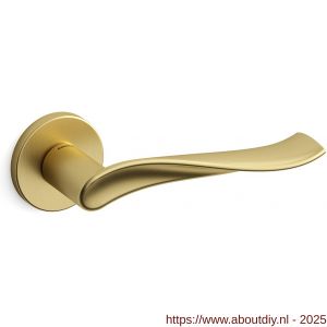 Mandelli1953 731 Spin deurkruk op rozet 51x6 mm mat messing - A21009192 - afbeelding 1