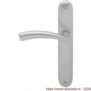 Mandelli1953 770L PC55 Nadir deurkruk gatdeel op langschild 238x40 mm PC55 linkswijzend mat chroom - A21016102 - afbeelding 1