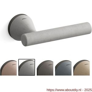 Mandelli1953 8021 Juno deurkruk op rozet 51x6 mm asgrijs-grafiet - A21019812 - afbeelding 1