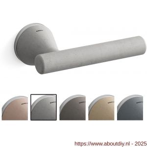 Mandelli1953 8021 Juno deurkruk op rozet 51x6 mm asgrijs-mat chroom - A21019797 - afbeelding 1