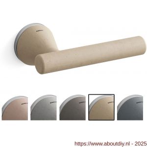 Mandelli1953 8021 Juno deurkruk op rozet 51x6 mm zand-mat chroom - A21019809 - afbeelding 1