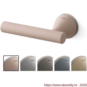 Mandelli1953 8021L Juno deurkruk op rozet linkswijzend 51x6 mm blos-mat nikkel - A21019846 - afbeelding 1