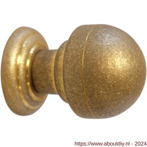 Mandelli1953 0854 deurknop 50 mm draaibaar op rozet messing getrommeld - A21016549 - afbeelding 1