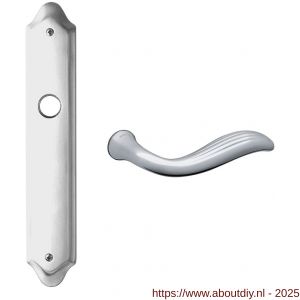 Mandelli1953 980 Plisse deurkruk op langschild 260x47 mm blind chroom - A21014268 - afbeelding 1