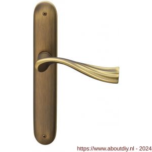 Mandelli1953 990R River deurkruk gatdeel rechtswijzend op langschild 238x40 mm blind mat brons - A21013718 - afbeelding 1