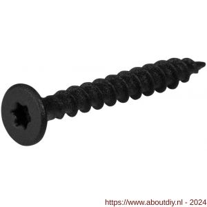GPF Bouwbeslag AG0701.60 Torx schroef smeedijzer zwart 4,5x40 mm voor paumelle - A21012163 - afbeelding 1