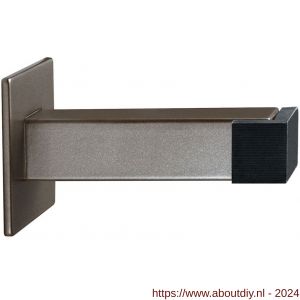 GPF Bouwbeslag Anastasius 0739.A3 deurstopper vierkant 85x20/50 mm Mocca blend - A21010699 - afbeelding 1