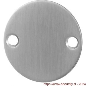 GPF Bouwbeslag RVS 0900.06 blinde platte ronde rozet 50x2 mm RVS mat geborsteld - A21003502 - afbeelding 1
