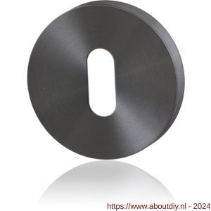 GPF Bouwbeslag PVD 0901.00P1 sleutelrozet rond 50x8 mm PVD antraciet - A21003722 - afbeelding 1