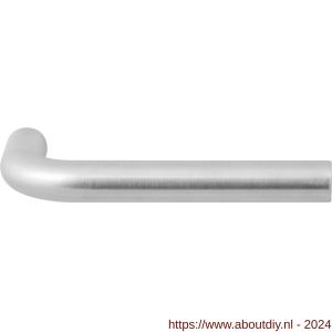 GPF Bouwbeslag RVS 1001L/R Aka L-model 16 mm deurkruk gatdeel links-rechtswijzend RVS mat geborsteld - A21002592 - afbeelding 1