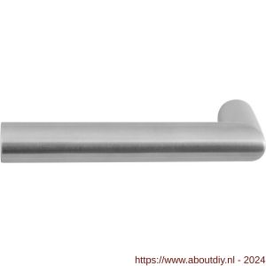 GPF Bouwbeslag RVS 1020L Mai L-model ovaal deurkruk gatdeel linkswijzend RVS mat geborsteld - A21002606 - afbeelding 1