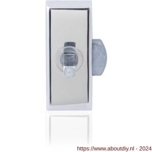 GPF Bouwbeslag RVS 1100.55R universeel raamsluiting met sluitblok voor GPF deurkruk rechtswijzend RVS gepolijst - A21004999 - afbeelding 1
