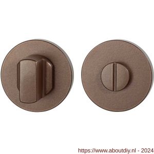 GPF Bouwbeslag Anastasius 1105.A2.0910 toiletgarnituur rond 50x6 mm stift 8 mm grote knop Bronze blend - A21011398 - afbeelding 1