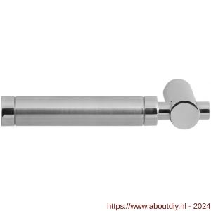 GPF Bouwbeslag RVS 2075L/R Moko Duo deurkruk gatdeel links-rechtswijzend RVS gepolijst-RVS mat geborsteld - A21002648 - afbeelding 1