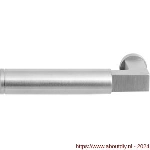 GPF Bouwbeslag RVS 2082L/R Kuri satin deurkruk gatdeel links-rechtswijzend RVS mat geborsteld - A21002650 - afbeelding 1