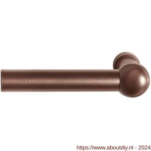 GPF Bouwbeslag Anastasius 3040.A2 Hipi deurkruk gatdeel op rozet 50x8 mm links-rechtswijzend Bronze blend - A21012245 - afbeelding 1