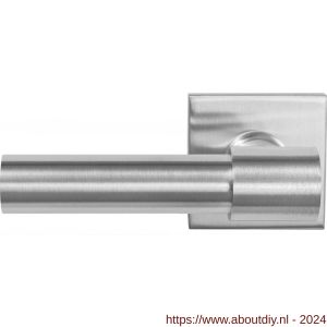 GPF Bouwbeslag RVS 3042.09-02L Hipi Deux+ deurkruk gatdeel op vierkante rozet 50x50x8 mm linkswijzend RVS mat geborsteld - A21010103 - afbeelding 1