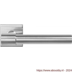 GPF Bouwbeslag RVS 3052.09-02 Hipi Deux+ deurkruk op vierkante rozet 50x50x8 mm RVS mat geborsteld - A21009277 - afbeelding 1