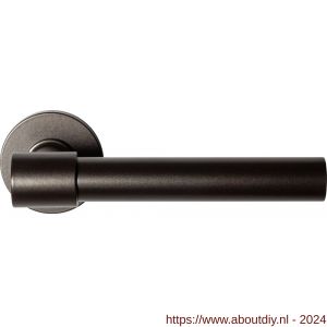 GPF Bouwbeslag Anastasius 3052.A1-00 Hipi Deux+ deurkruk 141,5 mm op ronde rozet 50x8 mm Dark blend - A21010658 - afbeelding 1