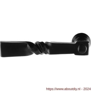 GPF Bouwbeslag Smeedijzer 6245L/R Nokka deurkruk gatdeel links-rechtswijzend smeedijzer zwart - A21002873 - afbeelding 1
