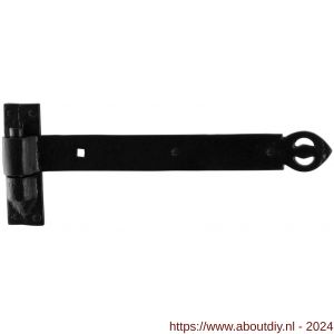 GPF Bouwbeslag Smeedijzer 6630.60 duimheng 1000 mm met duim smeedijzer zwart - A21000028 - afbeelding 1