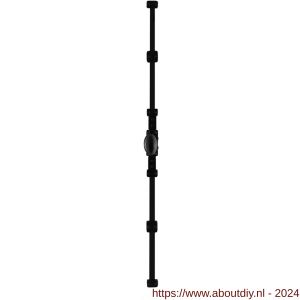 GPF Bouwbeslag Smeedijzer 6680.60 espagnolet ei-model maximaal 3 m smeedijzer zwart - A21000084 - afbeelding 1