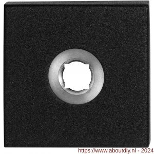 GPF Bouwbeslag ZwartWit 8100.02 rozet vierkant 50x50x8 mm zwart - A21003678 - afbeelding 1