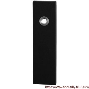 GPF Bouwbeslag ZwartWit 8100.15R blind kortschild gatdeel rechthoekig 169x46x8,5 mm blind rechtswijzend zwart - A21006448 - afbeelding 1