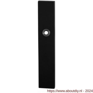 GPF Bouwbeslag ZwartWit 8100.25L blind langschild gatdeel rechthoekig 218x40x8,5 mm blind linkswijzend zwart - A21006460 - afbeelding 1