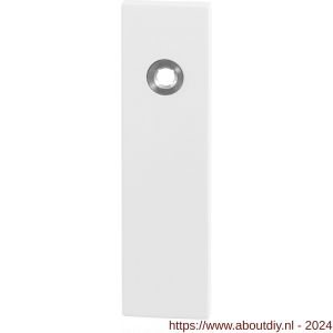 GPF Bouwbeslag ZwartWit 8100.55R blind kortschild gatdeel rechthoekig 169x46x8,5 mm blind rechtswijzend rechts wit - A21006480 - afbeelding 1