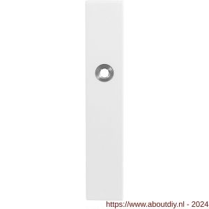 GPF Bouwbeslag ZwartWit 8100.65R blind langschild gatdeel rechthoekig 218x40x8,5 mm blind rechtswijzend wit - A21006496 - afbeelding 1