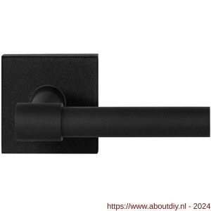 GPF Bouwbeslag ZwartWit 8231.61-02 Hipi Deux deurkruk op vierkante rozet 50x50x8 mm zwart - A21009347 - afbeelding 1