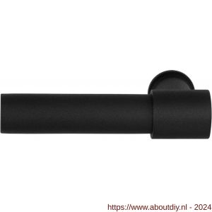 GPF Bouwbeslag ZwartWit 8234L/R Hipi Deux+ 105,5 mm deurkruk gatdeel links-rechtswijzend zwart - A21008041 - afbeelding 1