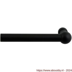 GPF Bouwbeslag ZwartWit 8245L/R Hipi deurkruk gatdeel links-rechtswijzend 139,5 mm zwart - A21002679 - afbeelding 1