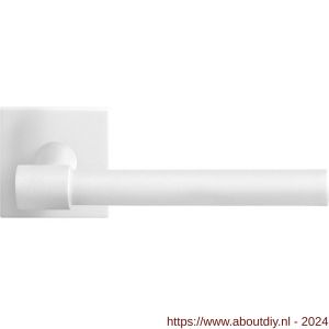 GPF Bouwbeslag ZwartWit 8246.62-02 Hipi Deux deurkruk op vierkante rozet 50x50x8 mm wit - A21014019 - afbeelding 1
