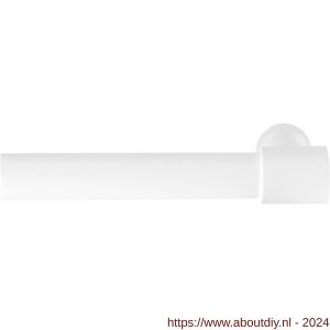 GPF Bouwbeslag ZwartWit 8249L/R Hipi Deux+ 141,5 mm deurkruk gatdeel links-rechtswijzend wit - A21008044 - afbeelding 1