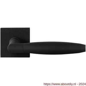 GPF Bouwbeslag ZwartWit 8266.61-02 Ika XL deurkruk op vierkante rozet 50x50x8 mm zwart - A21009390 - afbeelding 1