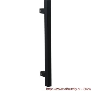 GPF Bouwbeslag ZwartWit 8600.61 deurgreep GPF10 vierkant 22x300/200 mm hoogte 55 mm zwart met enkel- en dubbelzijdige bevestiging - A21008498 - afbeelding 1