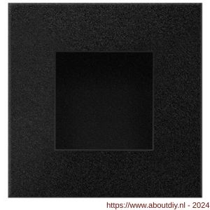 GPF Bouwbeslag ZwartWit 8714.61B schuifdeurkom vierkant 40x40 mm zwart - A21007577 - afbeelding 1