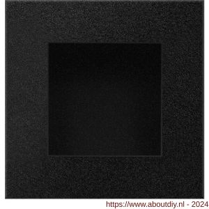 GPF Bouwbeslag ZwartWit 8714.61D schuifdeurkom vierkant 60x60 mm zwart - A21007579 - afbeelding 1