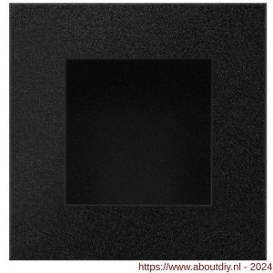 GPF Bouwbeslag ZwartWit 8714.61E schuifdeurkom vierkant 70x70 mm zwart - A21007580 - afbeelding 1