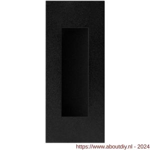GPF Bouwbeslag ZwartWit 8715.61B schuifdeurkom rechthoekig 120x50 mm zwart - A21004563 - afbeelding 1