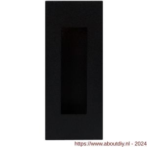 GPF Bouwbeslag ZwartWit 8715.61C schuifdeurkom rechthoekig 150x50 mm zwart - A21007583 - afbeelding 1
