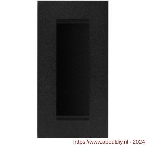 GPF Bouwbeslag ZwartWit 8717.61A schuifdeurkom rechthoekig 102x51 mm zwart - A21007588 - afbeelding 1