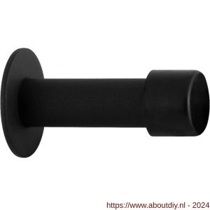 GPF Bouwbeslag ZwartWit 8734.61 deurstopper rond 85x22/50 mm zwart - A21008215 - afbeelding 1